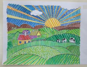 colorear-paisaje-lineas