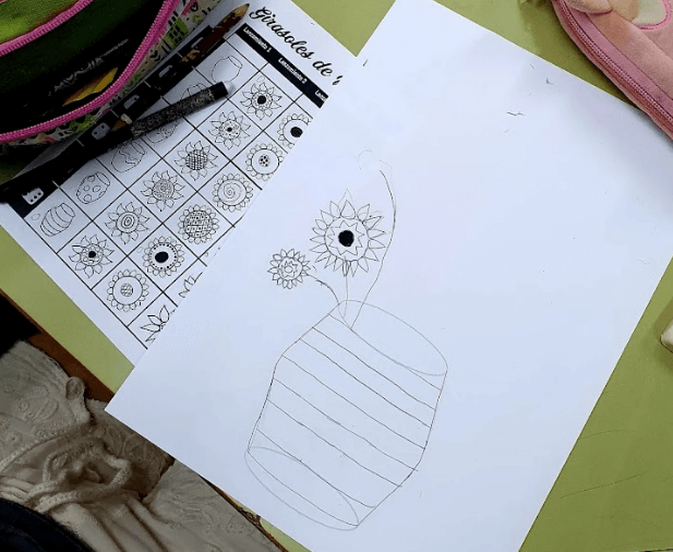 colorear-girasoles-van-gogh