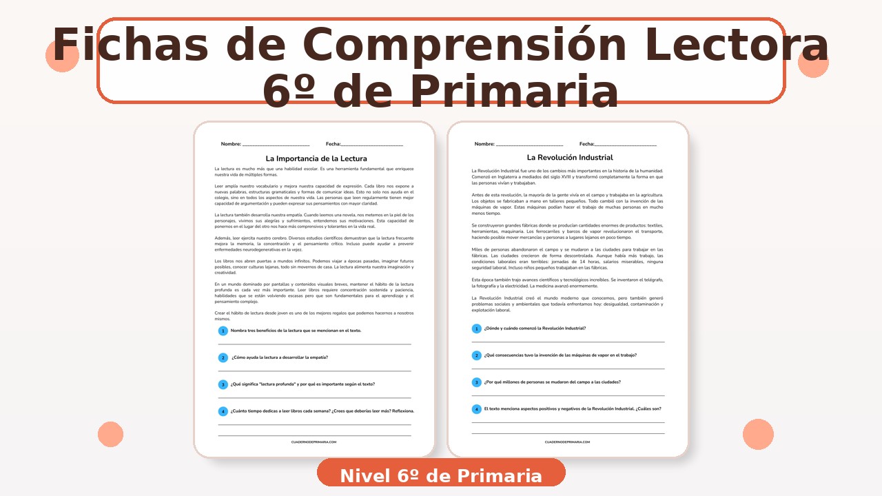 fichas-comprension-lectora-6primaria